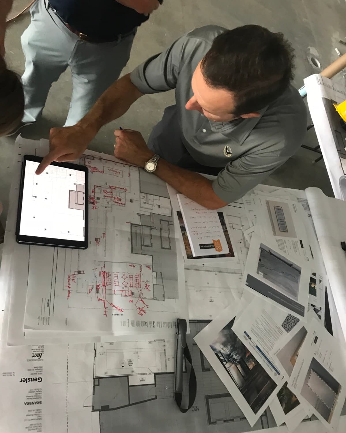 Design session — floor plan markup